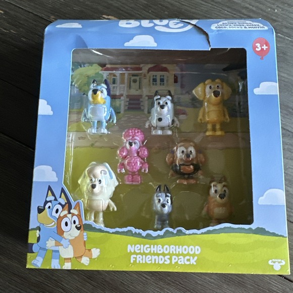 Moose Enterprise Other - BLUEY Neighborhood Friends ~  8 Figure Pack ~ Bingo Lucky Judo Missy Muffin Coco
